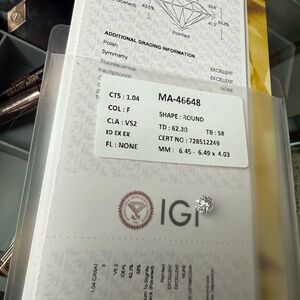 Laboratory Grown Diamond 1.04 Carat